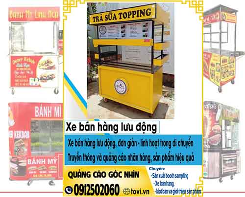 xe đẩy bán hàng lưu động