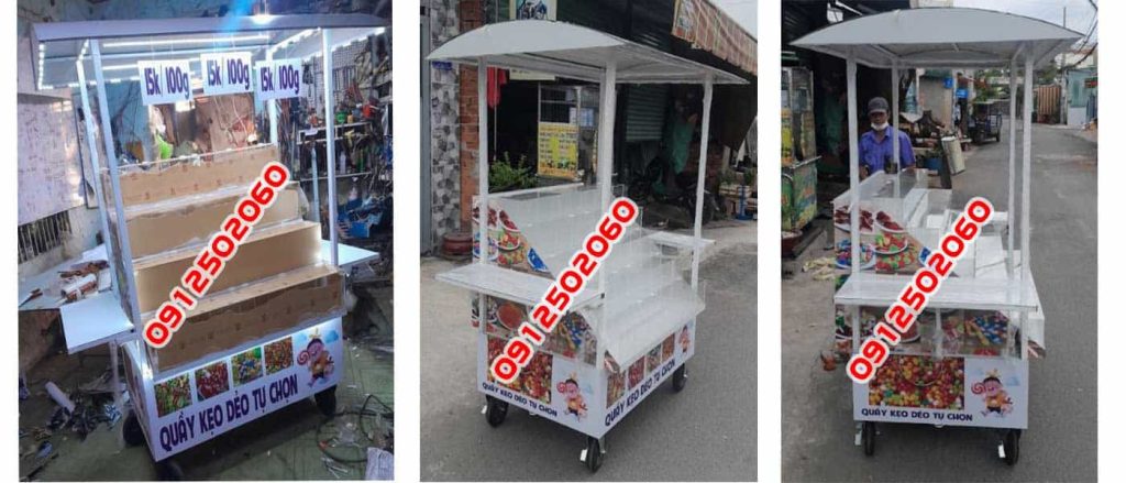 xe bán kẹo dẻo